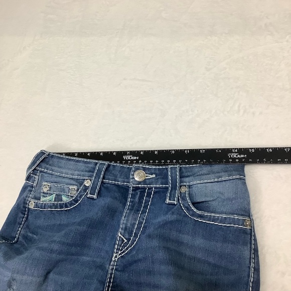 True Religion Women’s Curvy Skinny Jeans Size 28 Big Rainbow Horseshoe - Picture 10 of 11